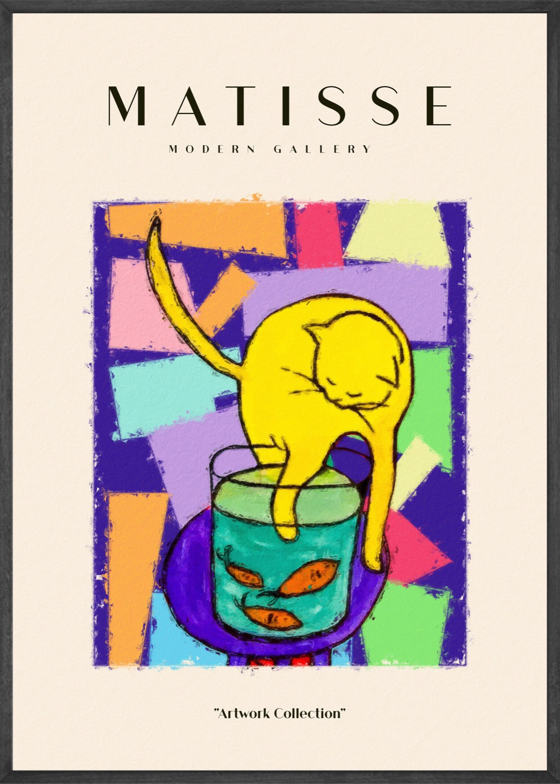 De kat met de rode vis, Henri Matisse in Lijst.