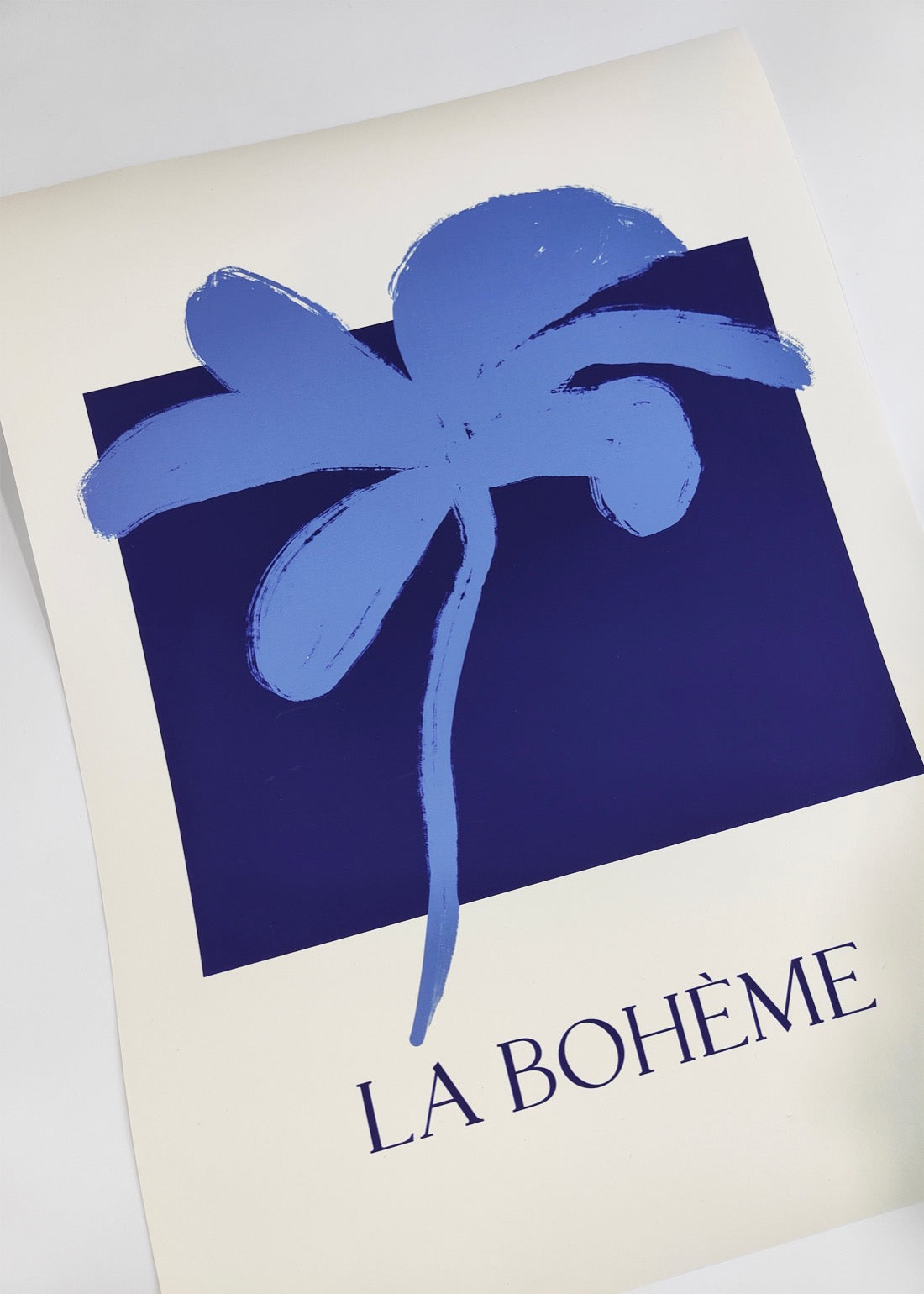 La Boheme Blauwe Bloem Poster