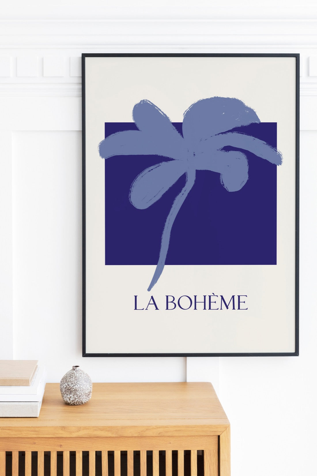 La Boheme Blauwe Bloem Poster