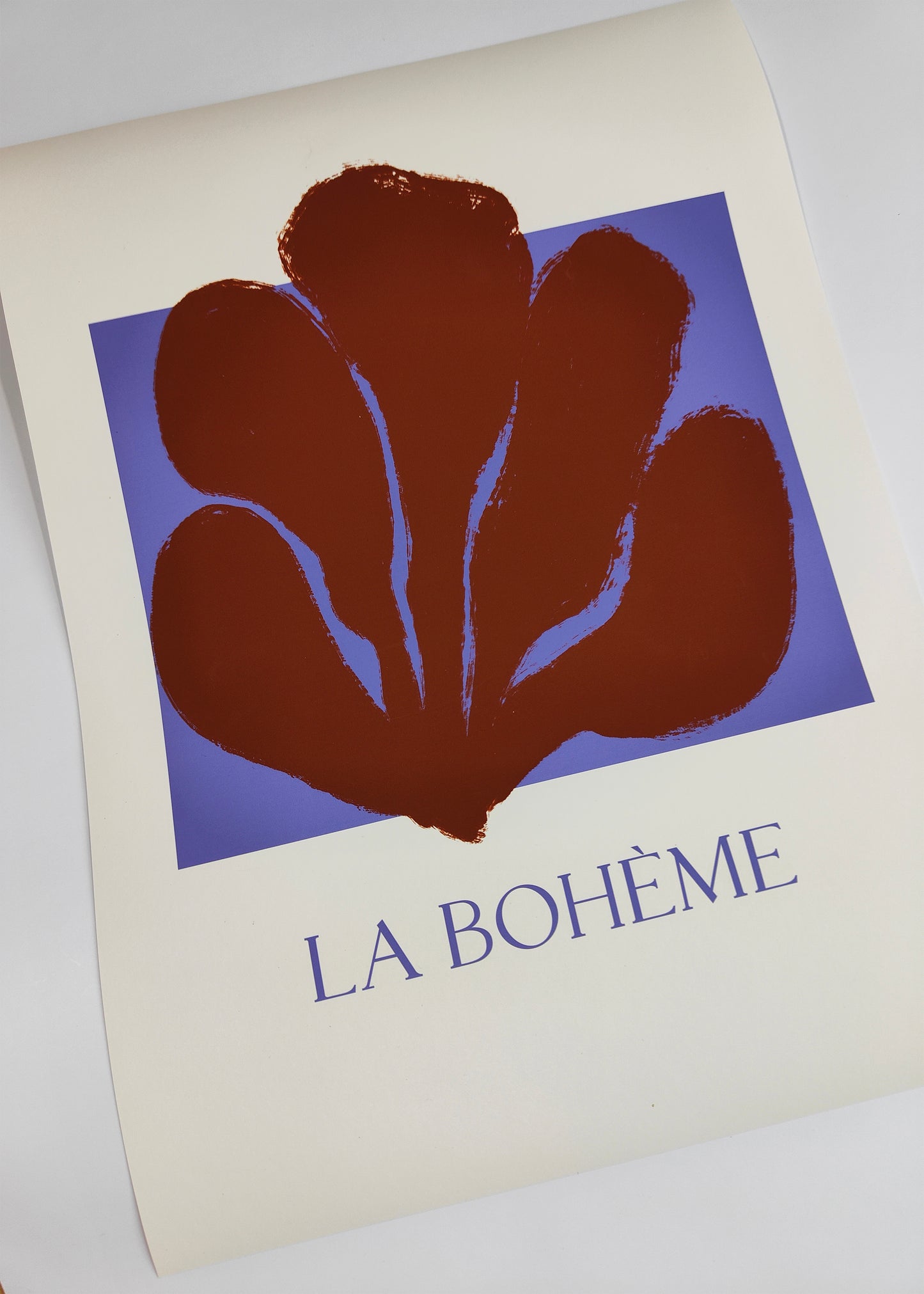 La Boheme Bloem Vorm Roodbruin No1 Poster