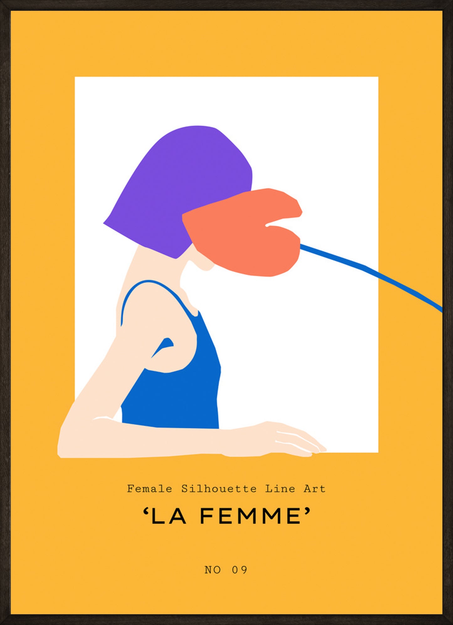 Abstract Art La Femme No9 Poster