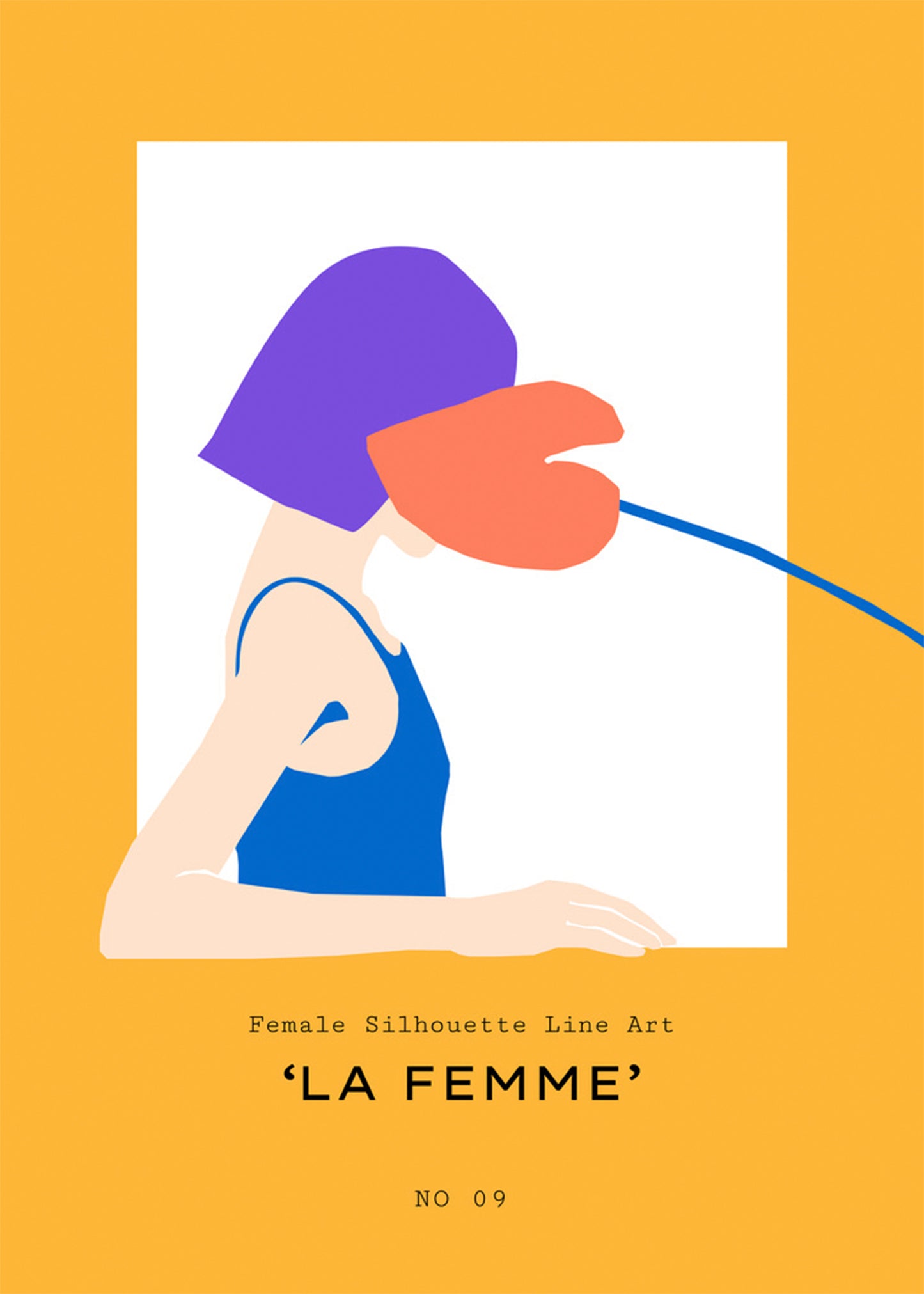 Abstract Art La Femme No9 Poster