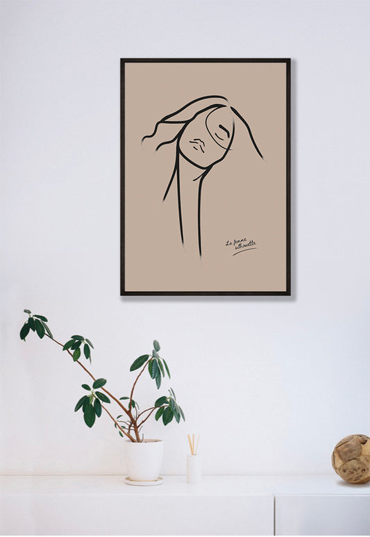 Line Art Vrouw Abstract Poster