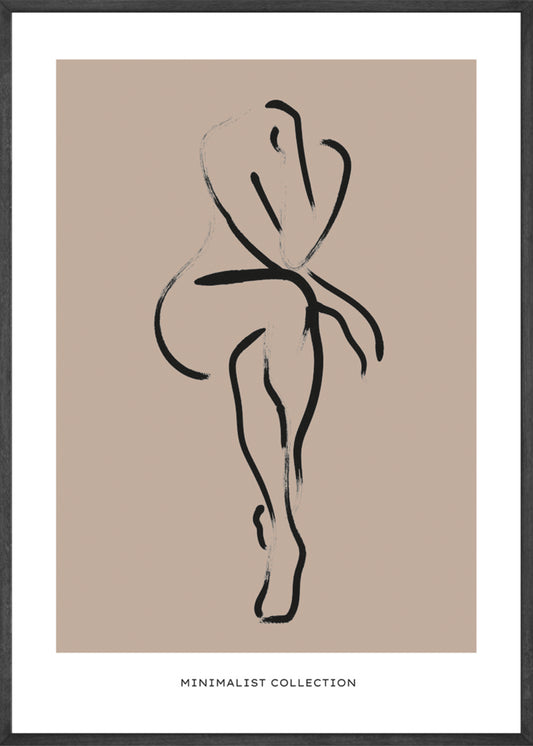 Minimalist Female Body No1 Poster