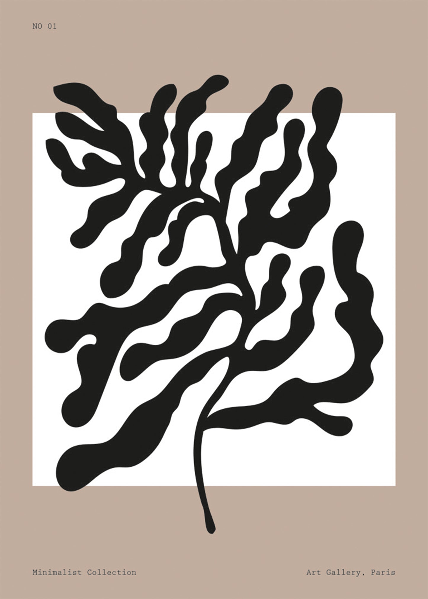 Minimalist Collection Seaweed No1 Poster