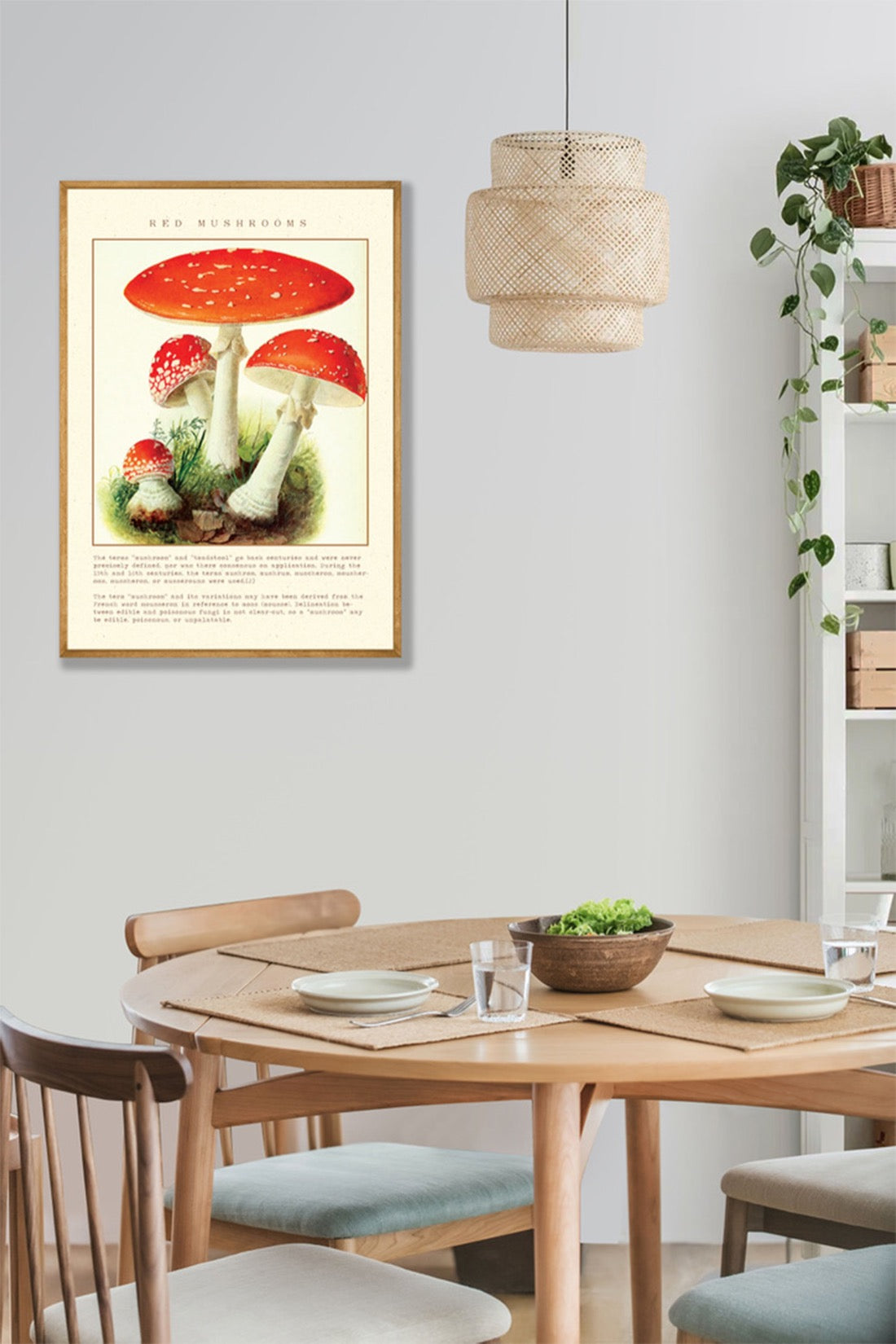 Red Mushrooms Vintage Posters