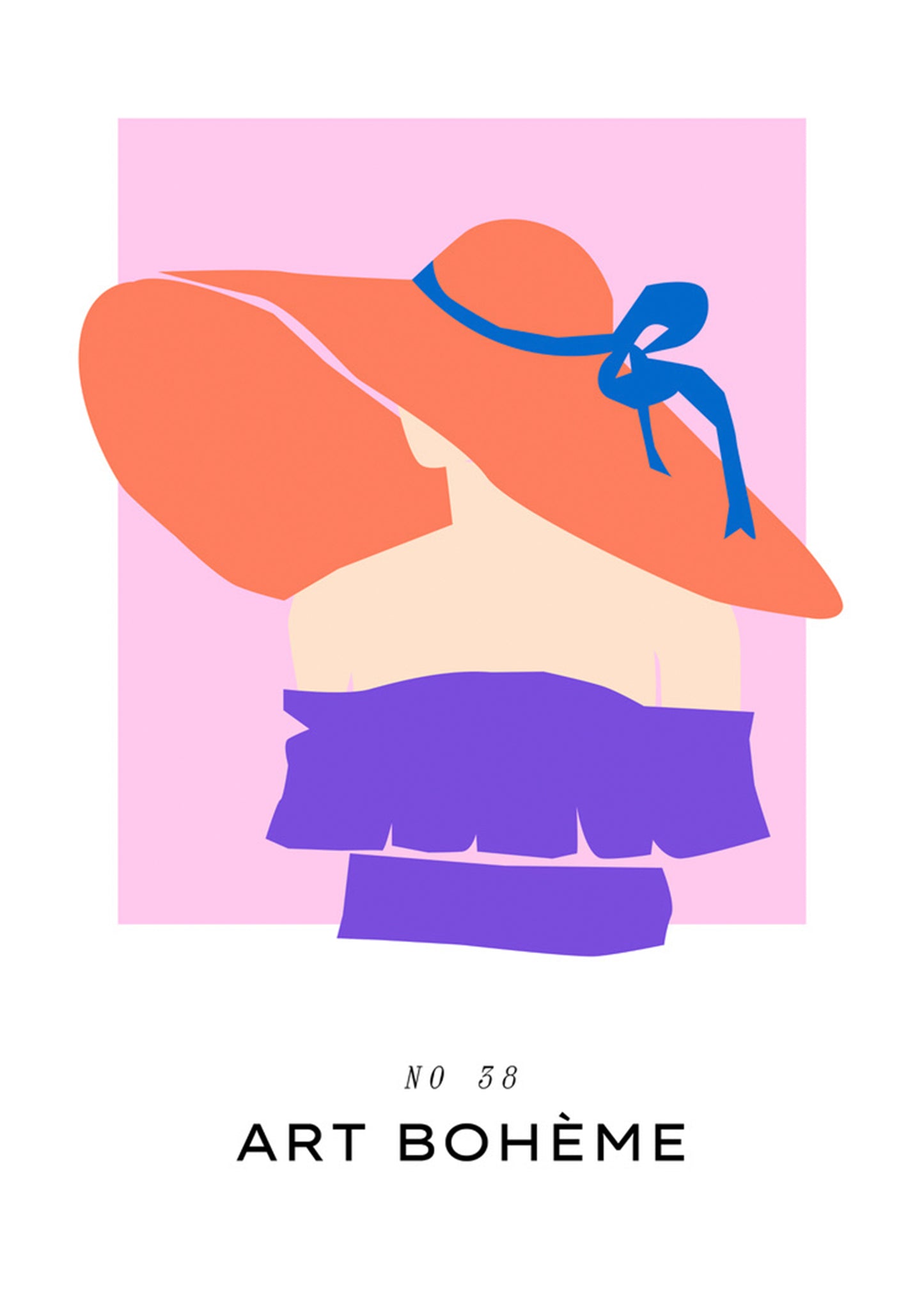 Woman With Hat No38 Poster